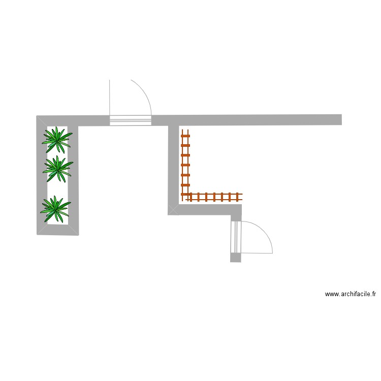 jardin  fonteyne. Plan de 0 pièce et 0 m2