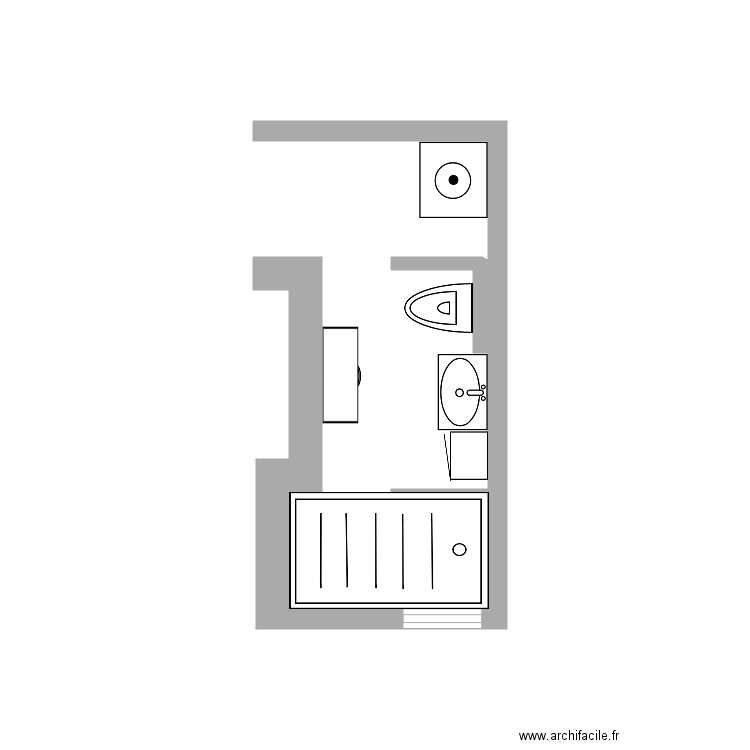 sdb daphnée. Plan de 0 pièce et 0 m2