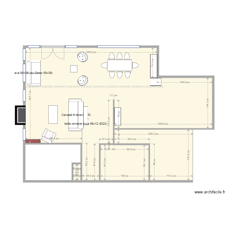 St antoine amenagement capelit face foyer. Plan de 0 pièce et 0 m2