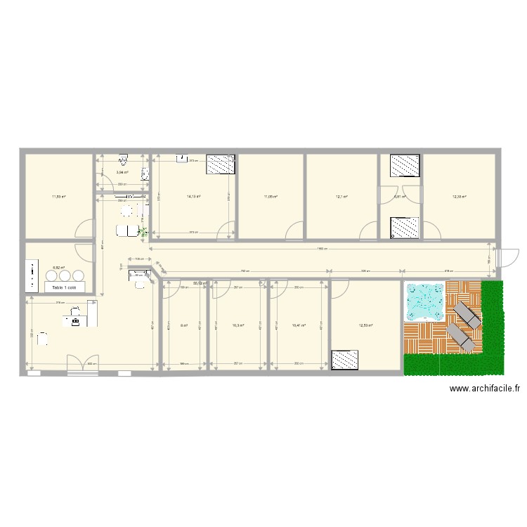 bioty plaisance . Plan de 0 pièce et 0 m2