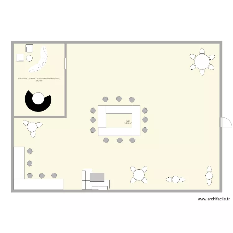 Bar. Plan de Bar. Plan de