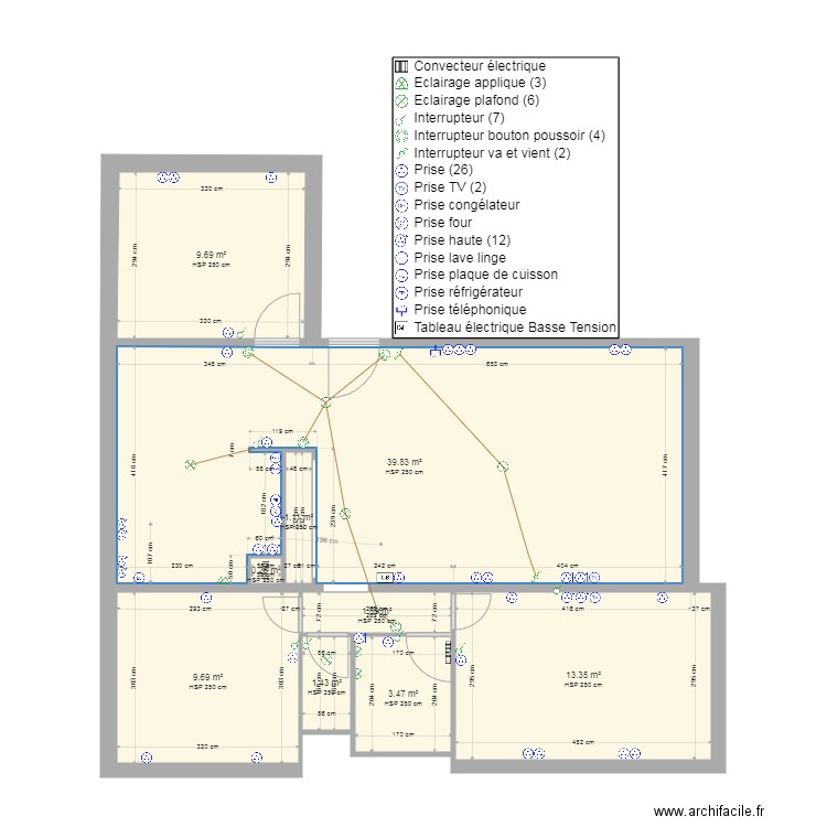 appartement sandrine1. Plan de 0 pièce et 0 m2