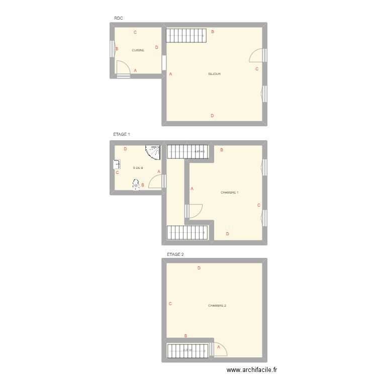HUTCHINSON. Plan de 8 pièces et 110 m2
