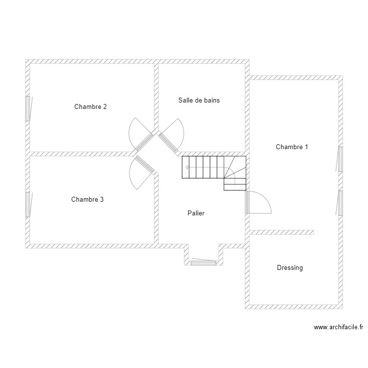 BERNARD  Etage. Plan de 0 pièce et 0 m2