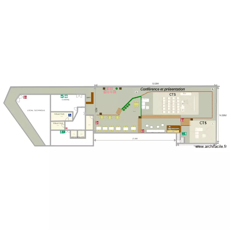 Conf&eacute;rence . Plan de 