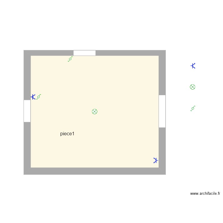 piece 1 electrique . Plan de 0 pièce et 0 m2