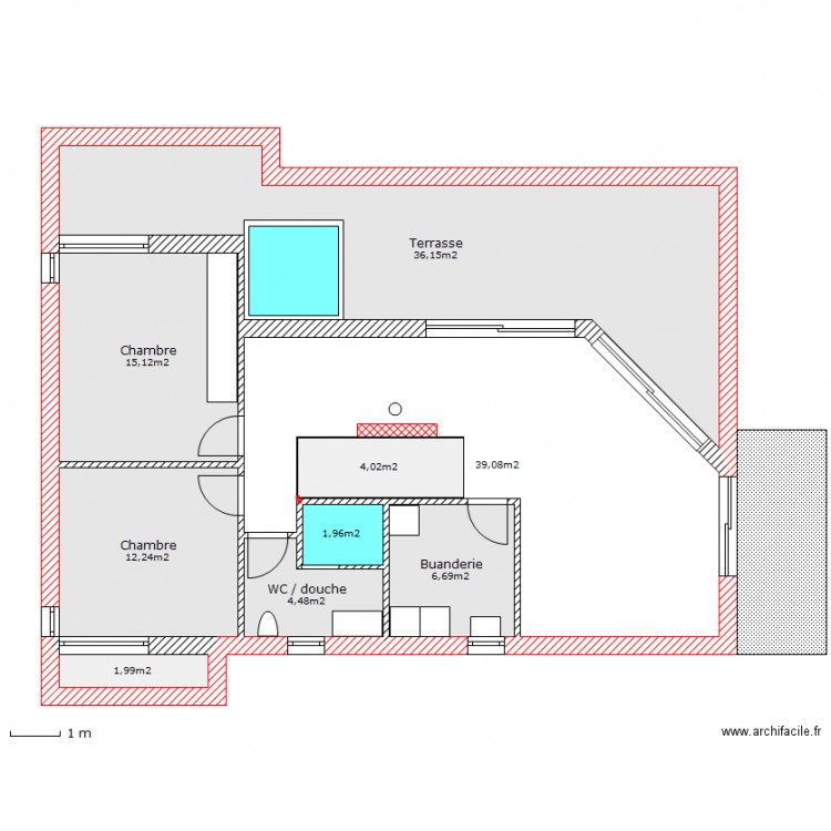 Clos 3 modifications Ã©tage. Plan de 0 pièce et 0 m2