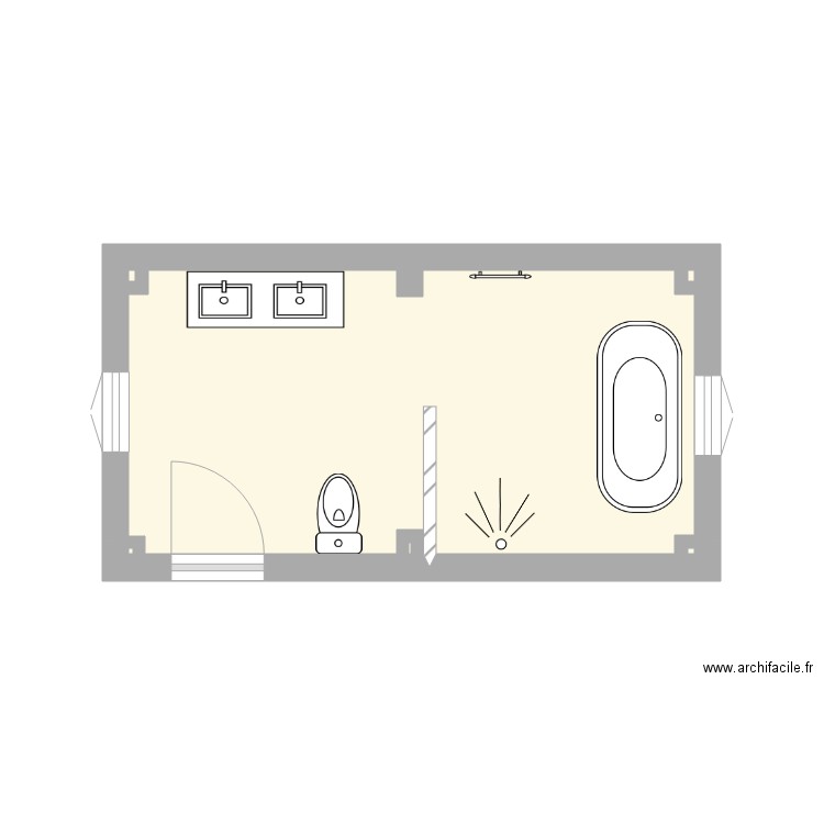 sdb claude. Plan de 0 pièce et 0 m2