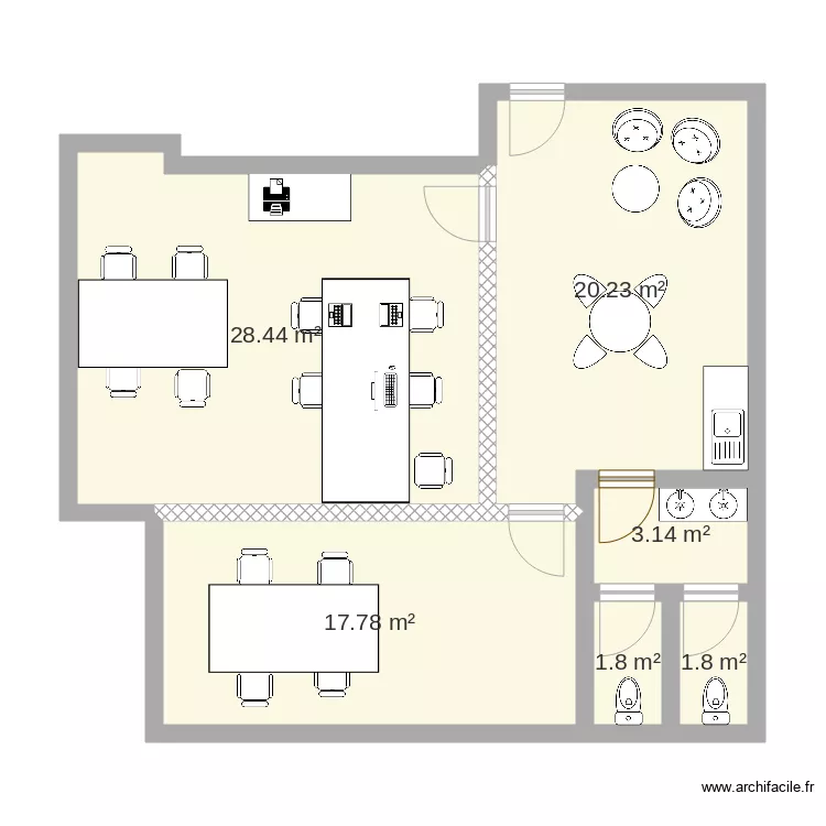 Bureaux Parc Plaza. Plan de 