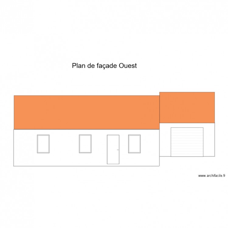 FACADE OUEST PC 2602. Plan de 0 pièce et 0 m2