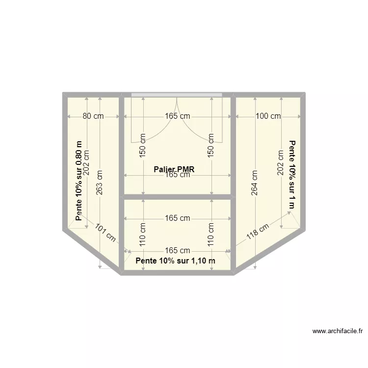 Acc&egrave;s Restaurant V1. Plan de 