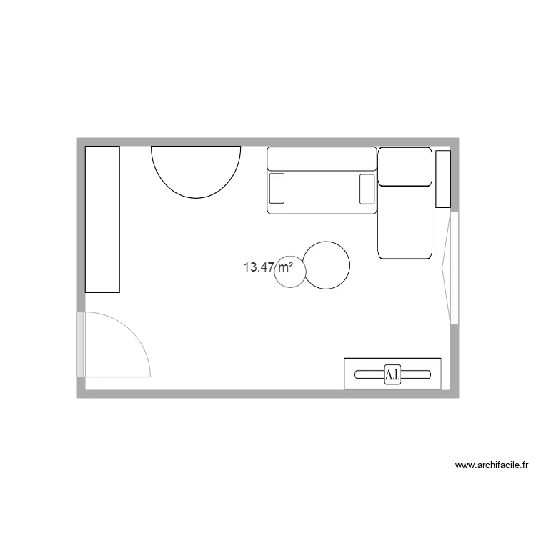 Christine Salon 2. Plan de 