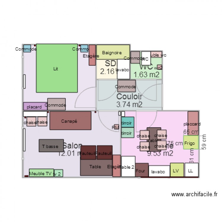 Appart Sallanches v2. Plan de 0 pièce et 0 m2