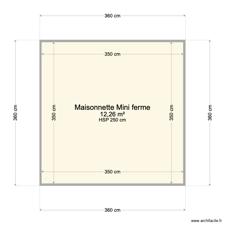 maisonette mini ferme . Plan de 
