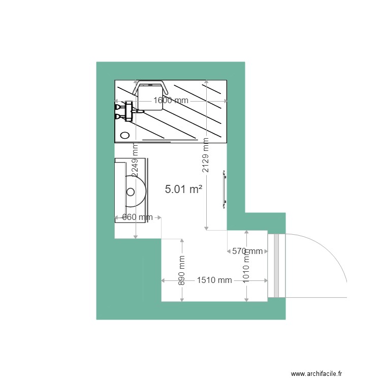 SDB COURQUIN. Plan de 0 pièce et 0 m2