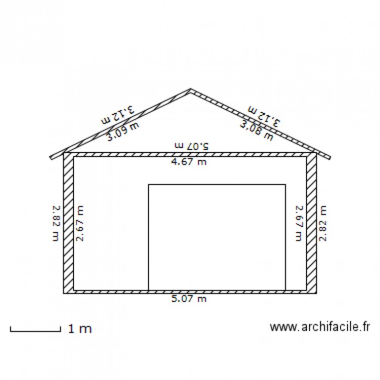 garage vue de face Plan dessiné par babu
