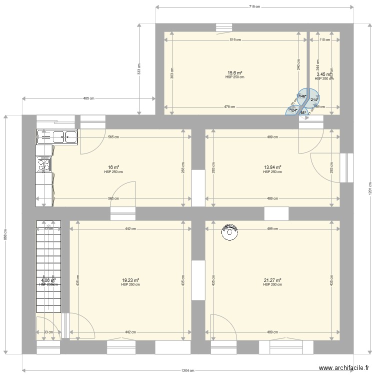 ORCHAMPS AL existant. Plan de 0 pièce et 0 m2