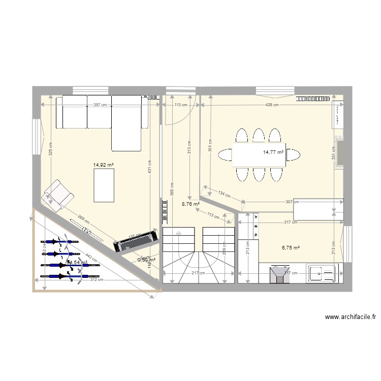 26 emile roux RDC plan. Plan de 0 pièce et 0 m2