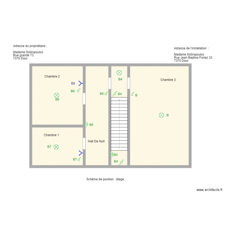 foriez etage. Plan de 0 pièce et 0 m2