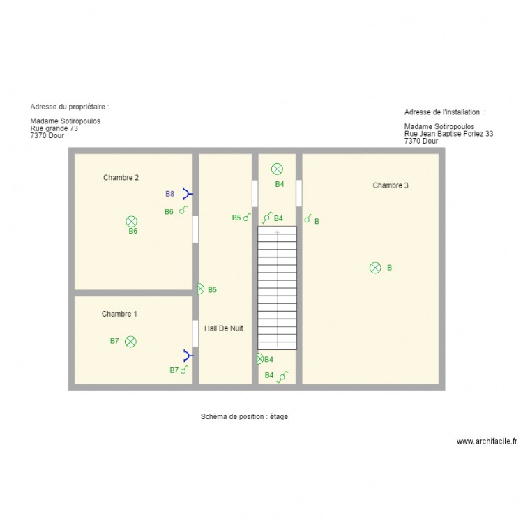 foriez etage. Plan de 0 pièce et 0 m2