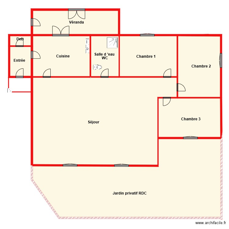 RDC MAX V2. Plan de 0 pièce et 0 m2