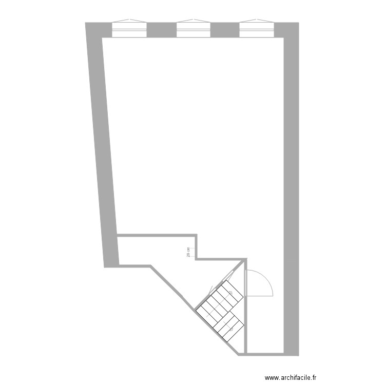 audouze etage 2. Plan de 0 pièce et 0 m2