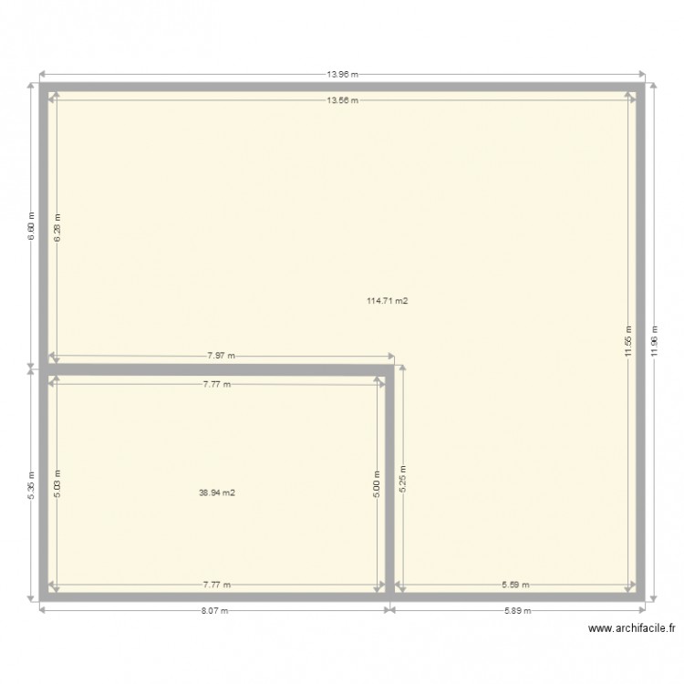 jeremy rdc. Plan de 0 pièce et 0 m2