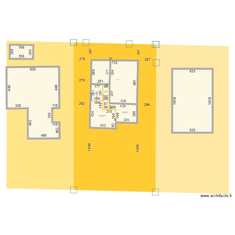 riffaud sainte marie de la mer plan toiture terrasse. Plan de 8 pièces et 218 m2