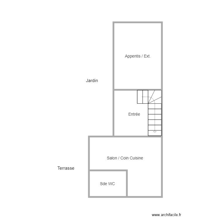 franci bondy rdc. Plan de 0 pièce et 0 m2