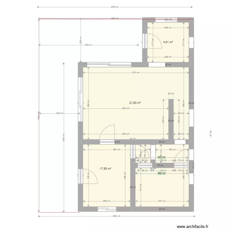 studio3. Plan de 