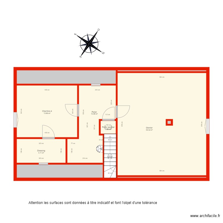 BI 4541 étage côté. Plan de 0 pièce et 0 m2