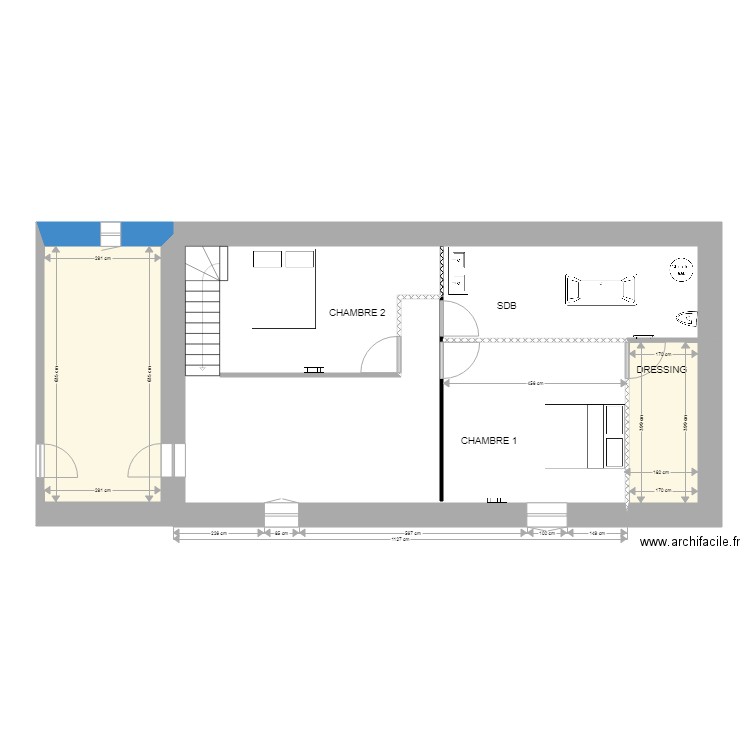 Renovation étage mars 2018. Plan de 0 pièce et 0 m2