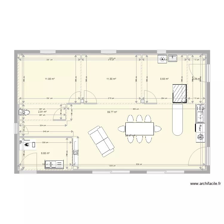 Bedous. Plan de 