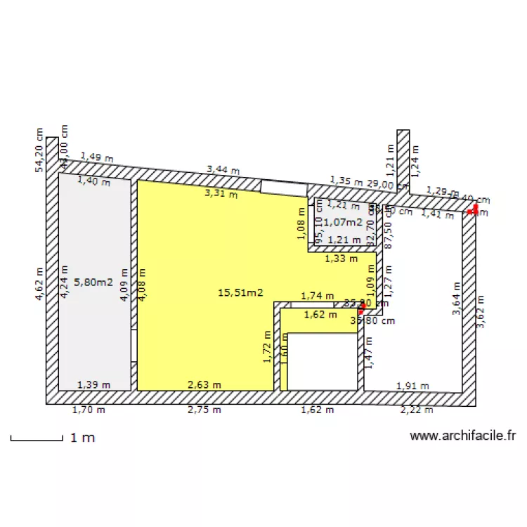 &eacute;tage APPARTEMENT. Plan de 