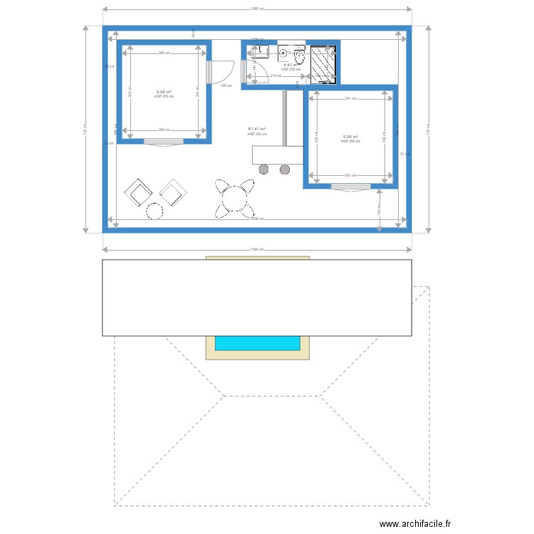 extension KYR. Plan de 0 pièce et 0 m2