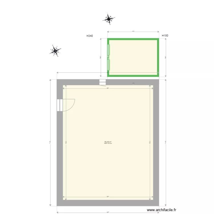 Cabanon470350 implantation. Plan de Cabanon470350 implantation. Plan de
