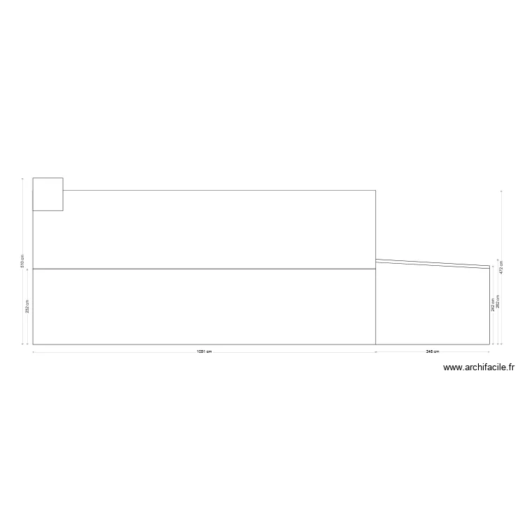 FACADE ARRIERE. Plan de 