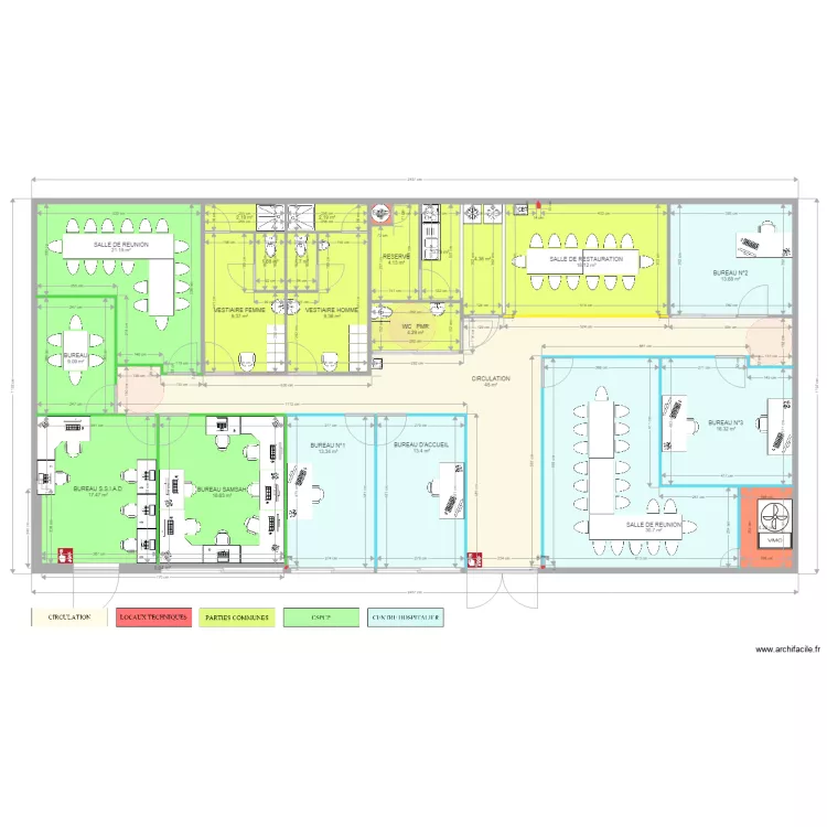 SAMSAH SSIAD 2022 sans la restauration et CH. Plan de 