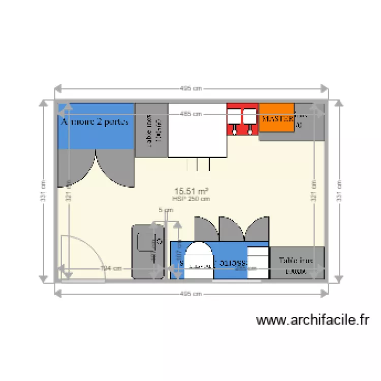 BENI POULET. Plan de 