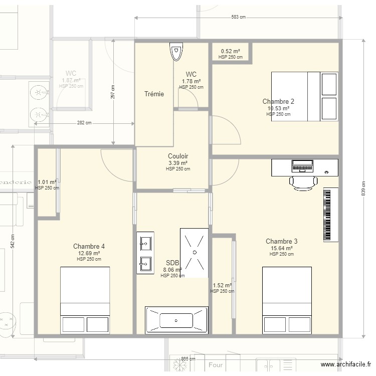 projet. Plan de 0 pièce et 0 m2