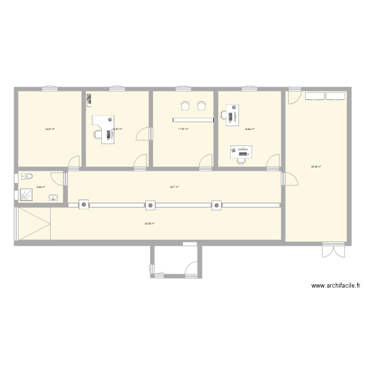 Siege ADE Meridja. Plan de 0 pièce et 0 m2