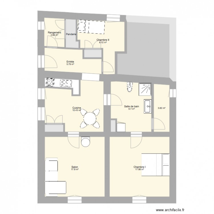 Village I. Plan de 0 pièce et 0 m2