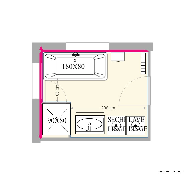 SALLE DE BAIN 4. Plan de 0 pièce et 0 m2