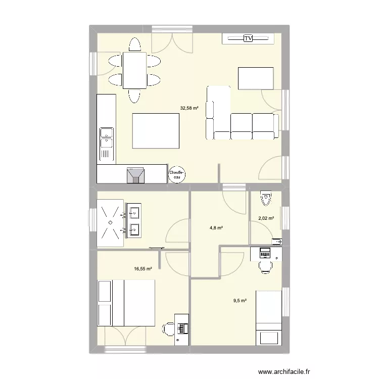 maison. Plan de 