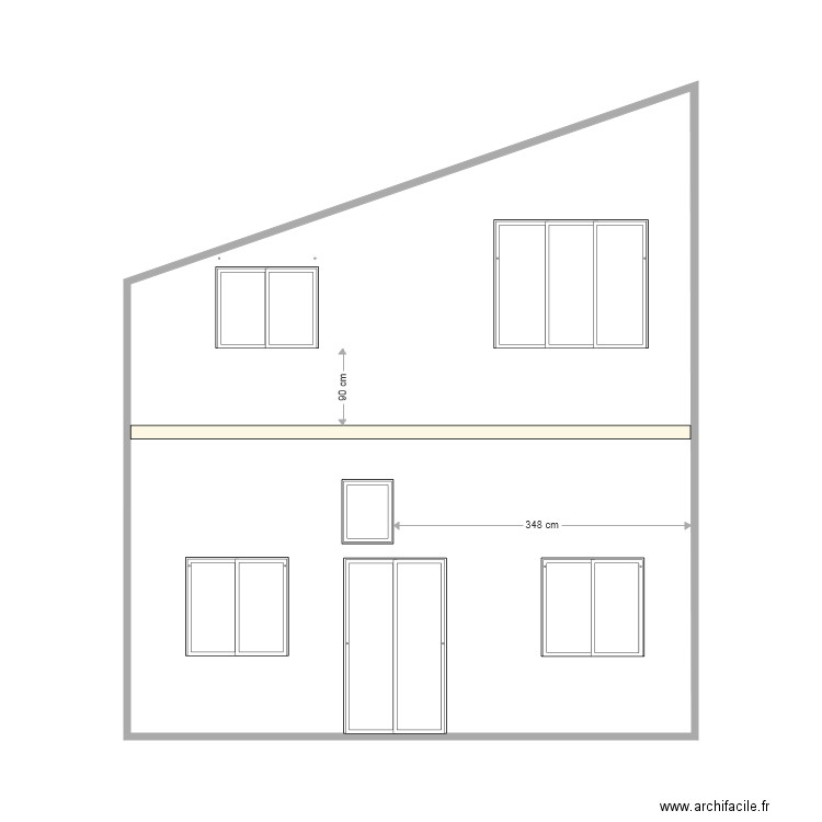 Facade OUEST BATIMENT ok4. Plan de 0 pièce et 0 m2