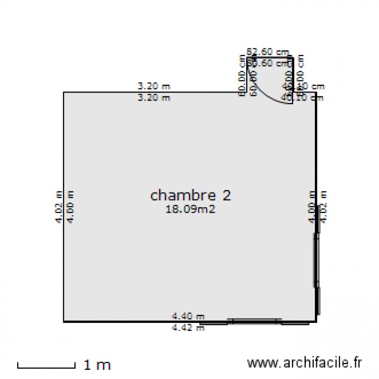 chambre 2. Plan de 0 pièce et 0 m2