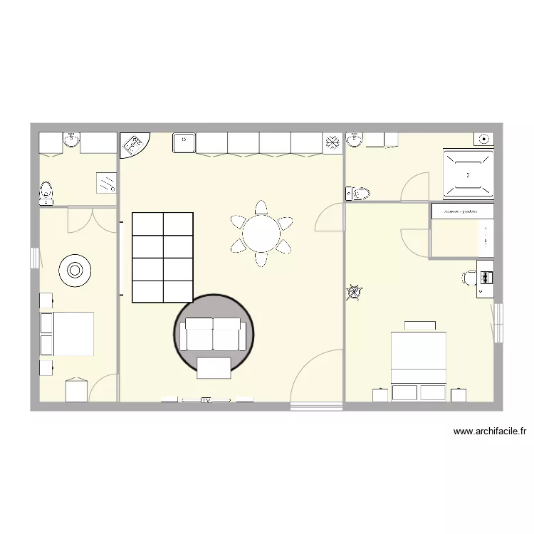 Appartement Sidhi Residence Blue River. Plan de Appartement Sidhi Residence Blue River. Plan de