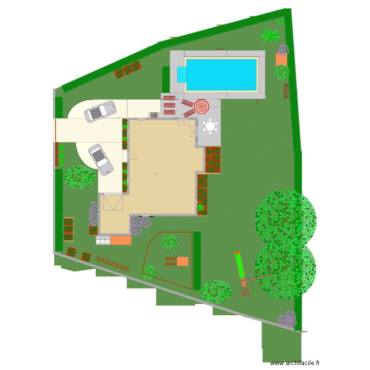 projet piscine 3. Plan de 0 pièce et 0 m2