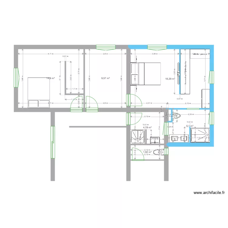 RIVOISY. Plan de 