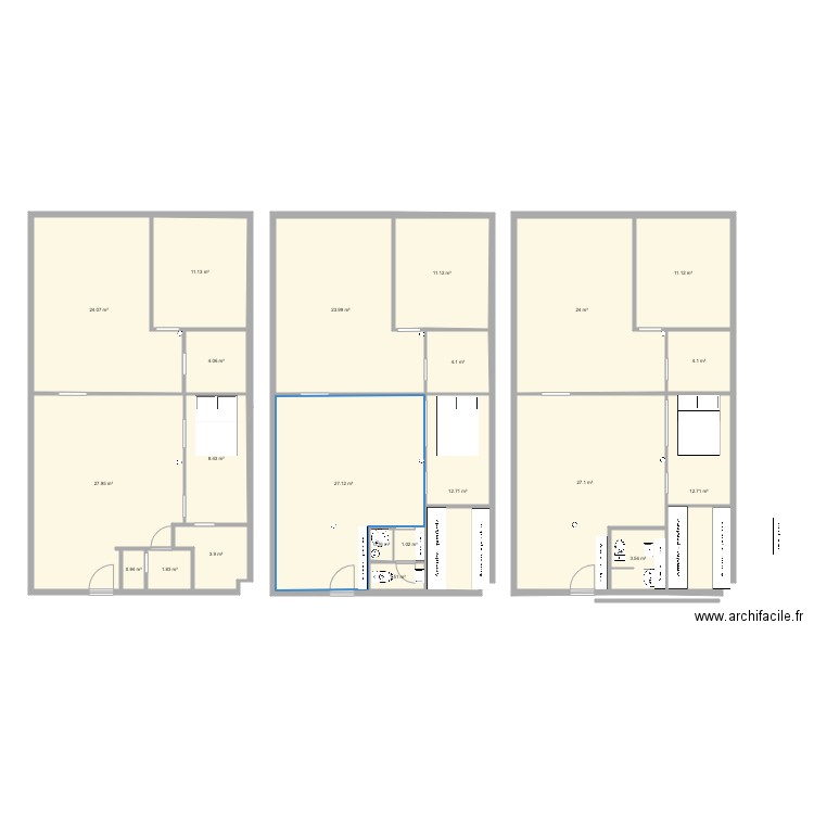 99 Jean Pierre Timbaud . Plan de 0 pièce et 0 m2